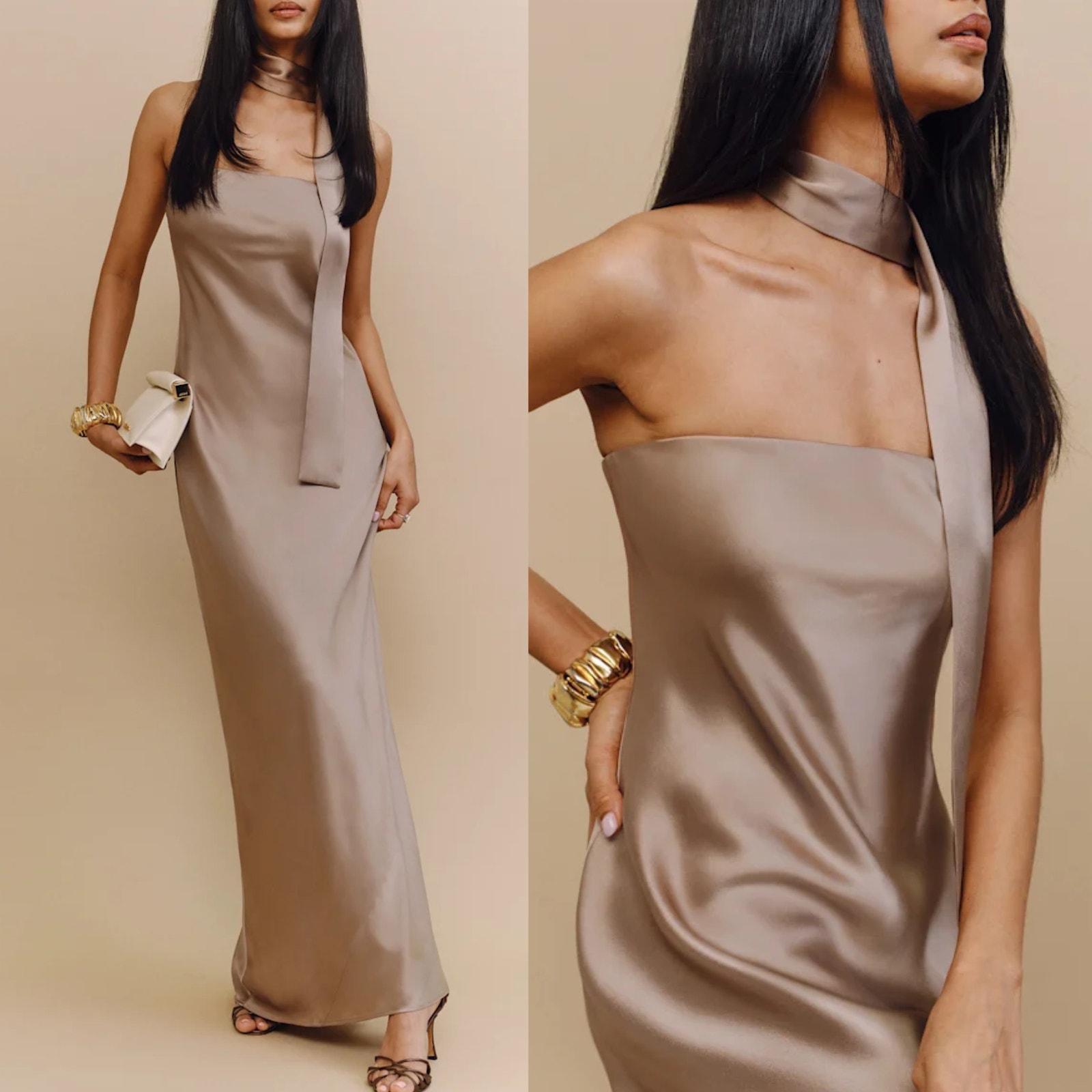 Reformation Oren Silk Dress - Nwt New